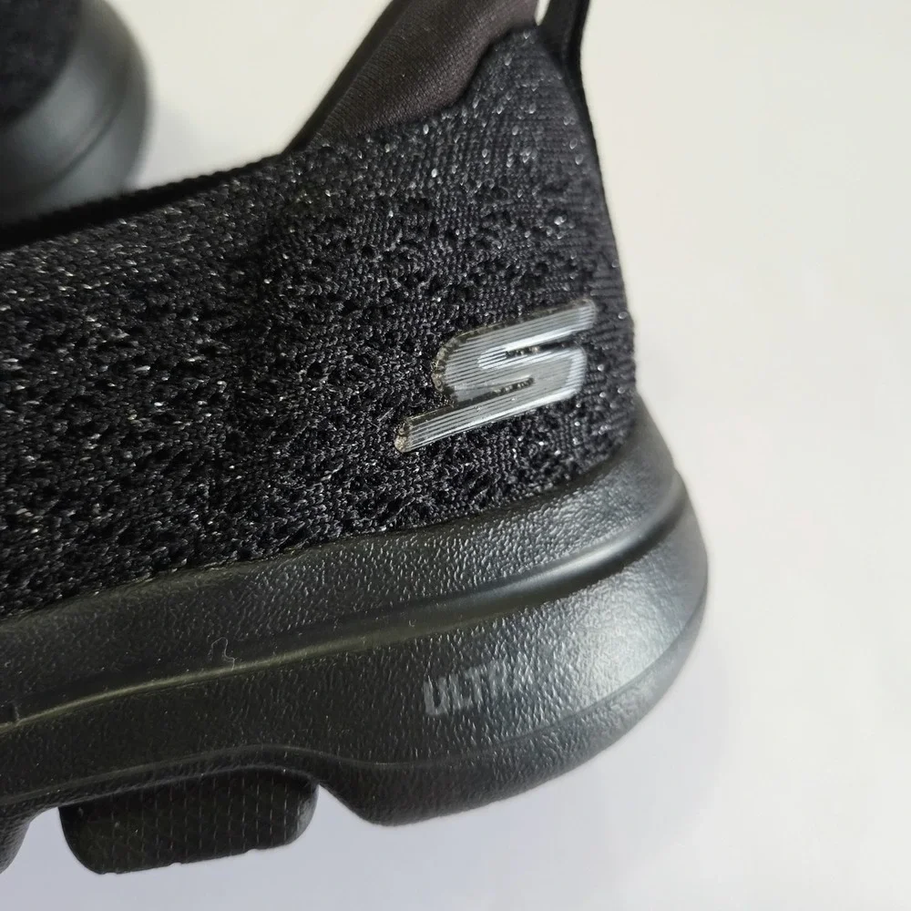 S Sport by Skechers Shoes Womens 8.5 Malvina Comfort Slip On Sneakers Black Mesh